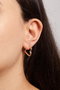 Heliophilia Silver Pendientes de Metal en Oro de 16 mm